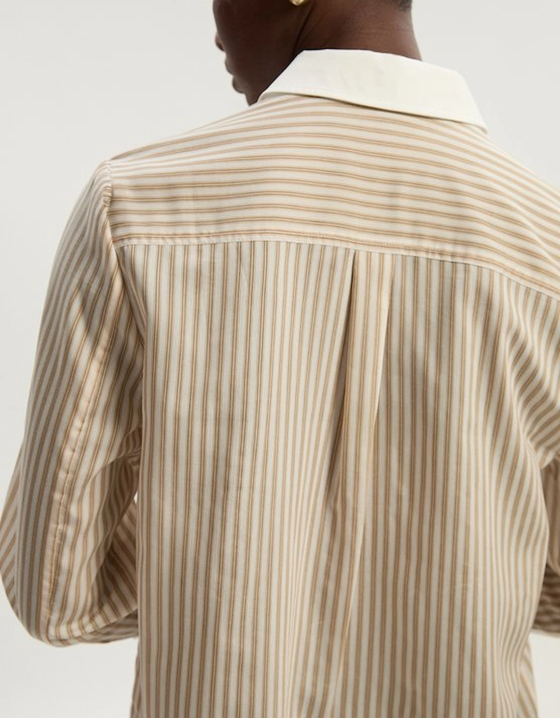 Contrast Collar Stripe Woven Shirt, 5 of 4