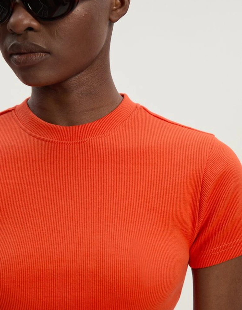 Compact Jersey Ribbed T-Shirt
