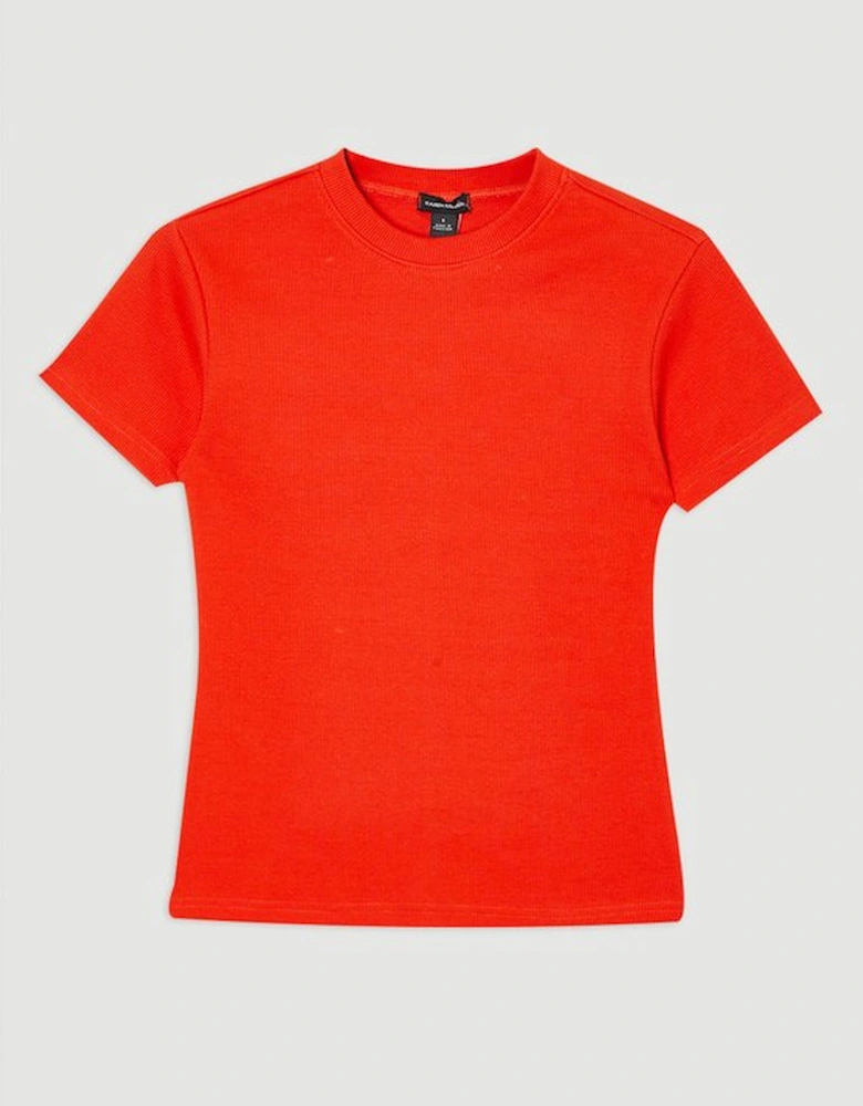 Compact Jersey Ribbed T-Shirt