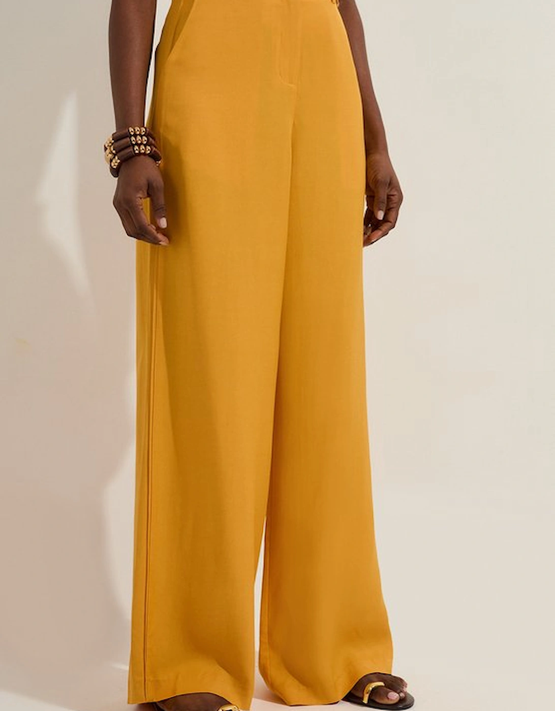 Premium Viscose Linen Woven Straight Leg Trouser
