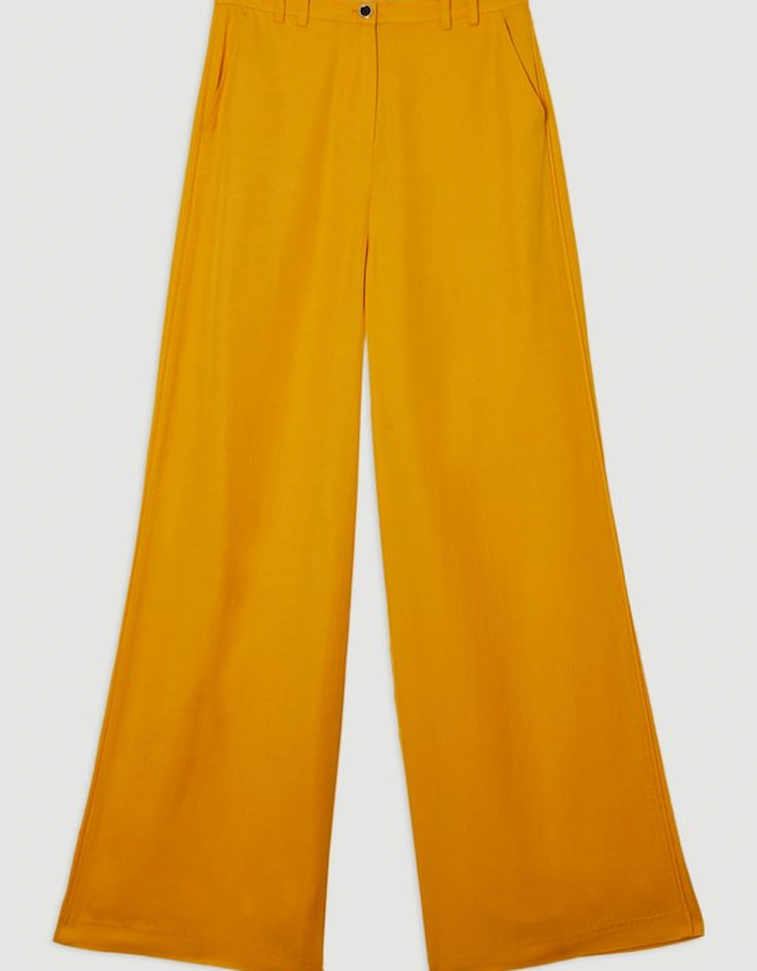 Premium Viscose Linen Woven Straight Leg Trouser