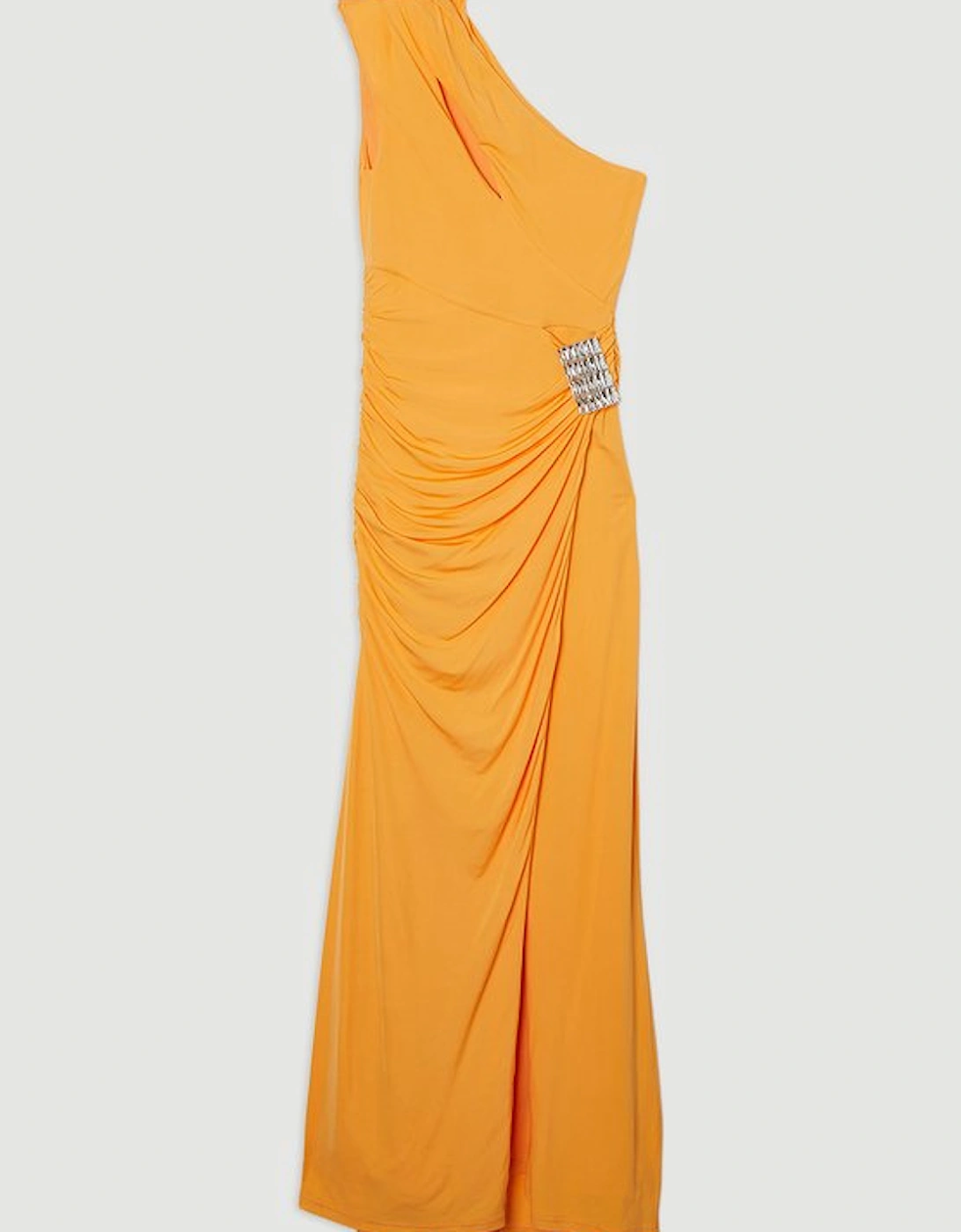 Premium Viscose Jersey Hardware Maxi Dress