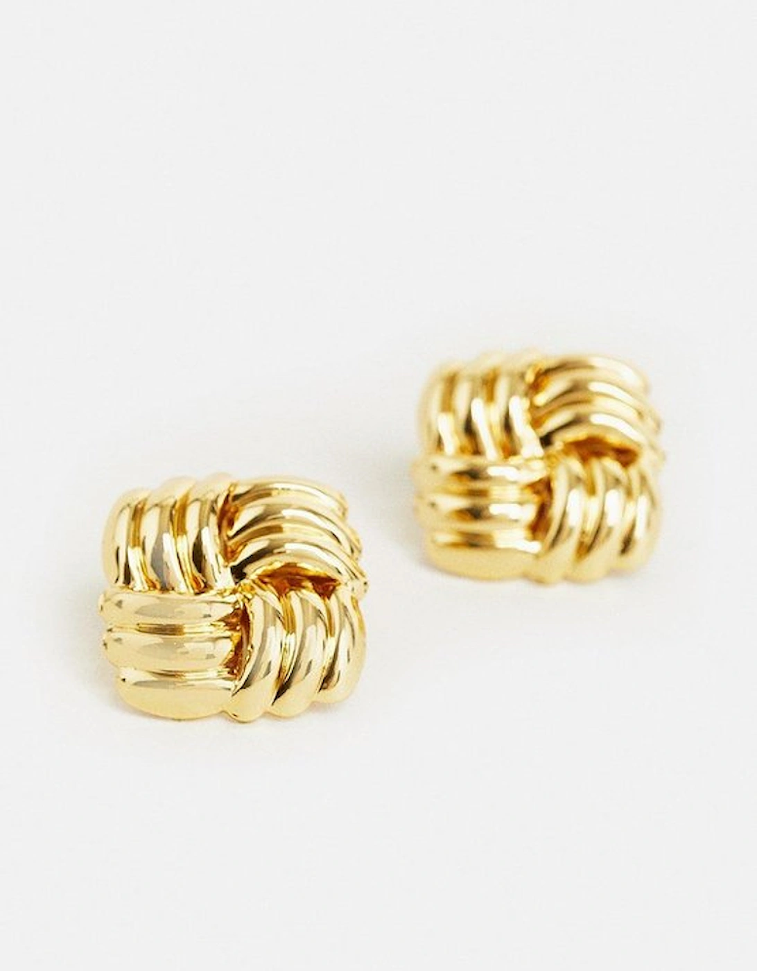 Quilted Stud Earrings