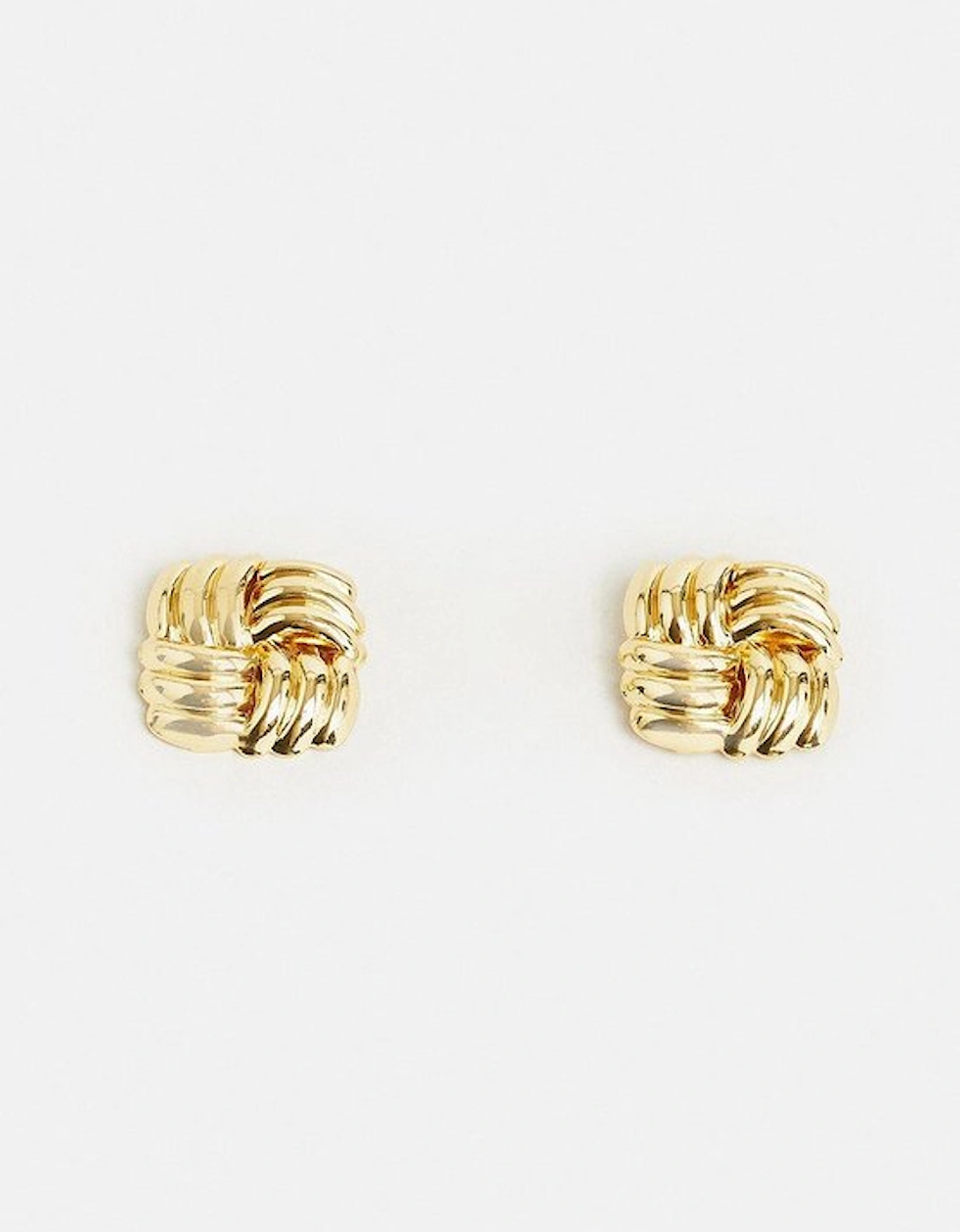 Quilted Stud Earrings