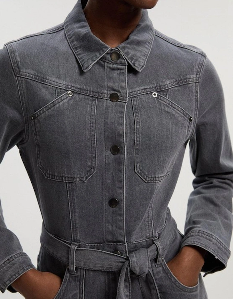 Denim Western Jumpsuit