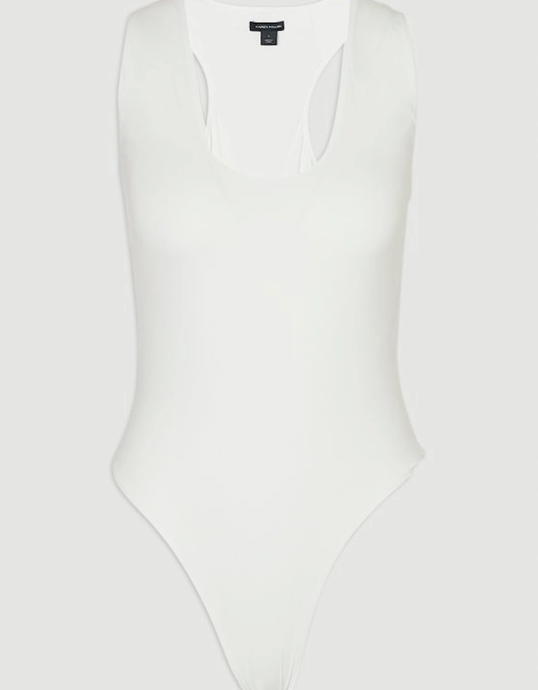 Petite Halter Neck Contour Jersey Bodysuit