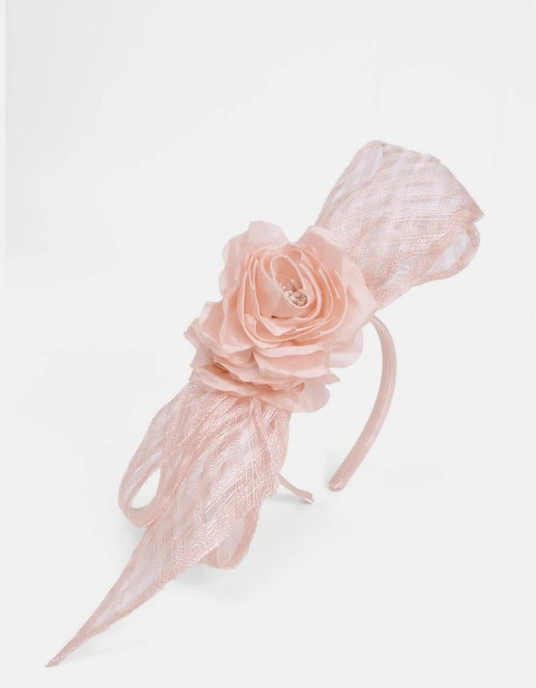 Mesh Floral Bow Headband