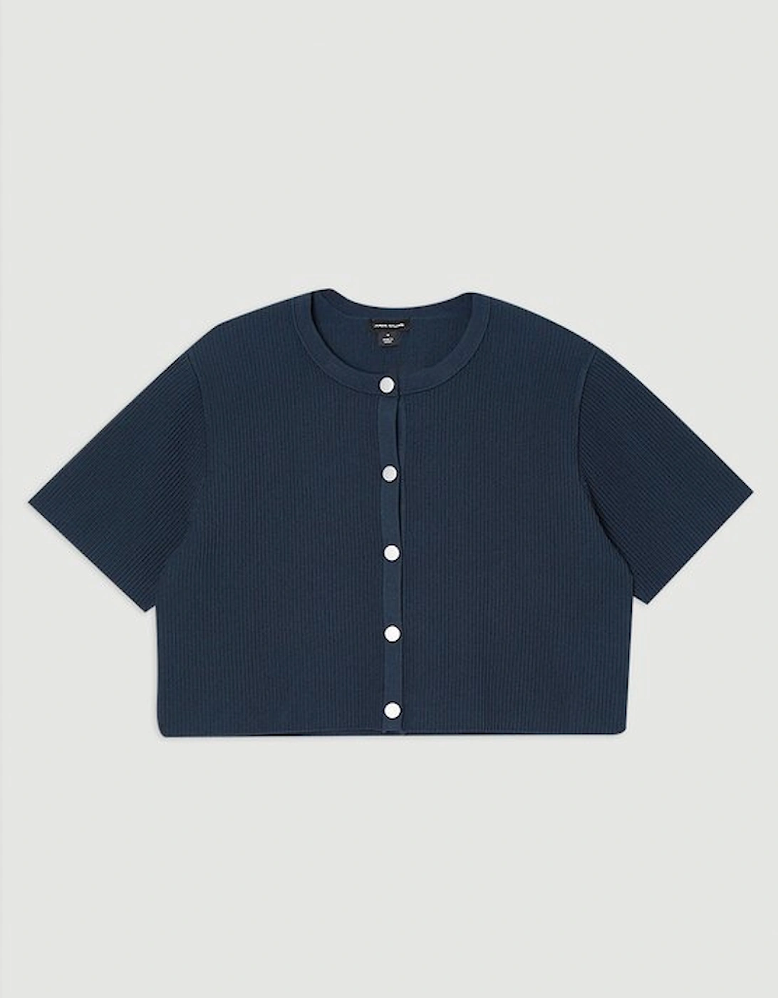Ottoman Stitch Short Sleeve Knitted Cardi