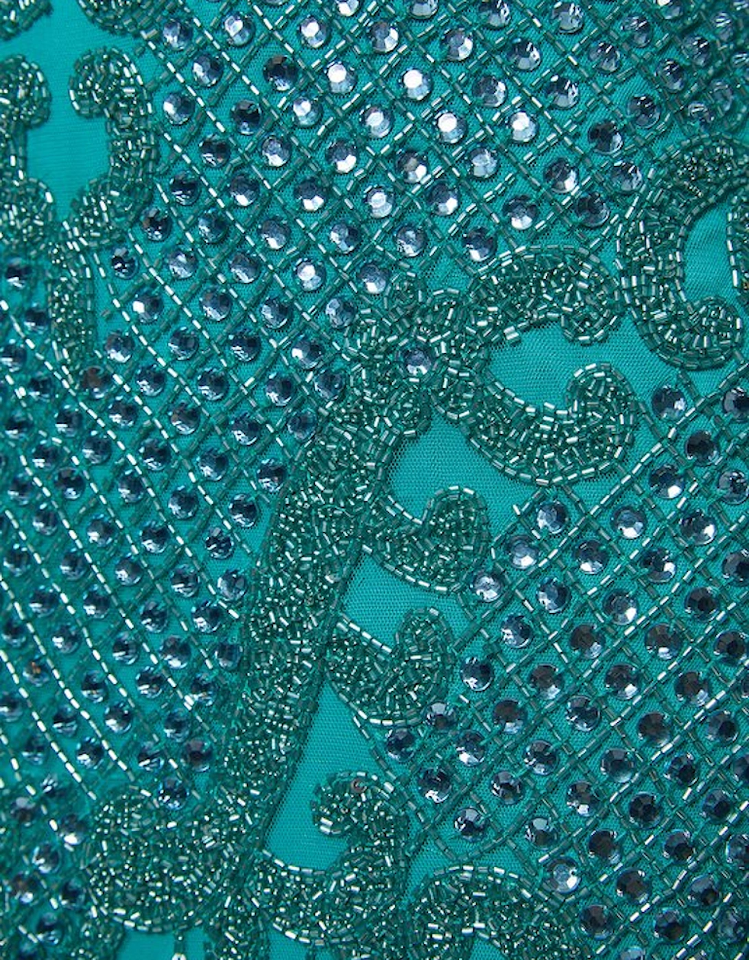 Premium Crystal Embellished Strappy Maxi Dress