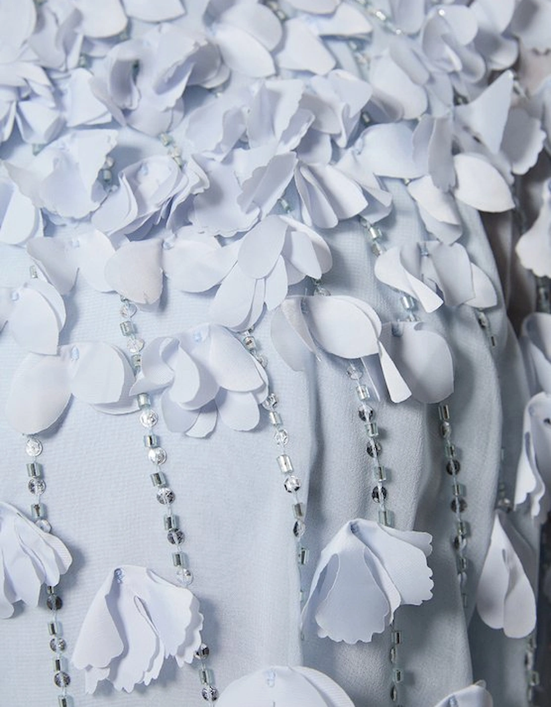 Plus Size Crystal Applique Angel Sleeve Woven Jumpsuit