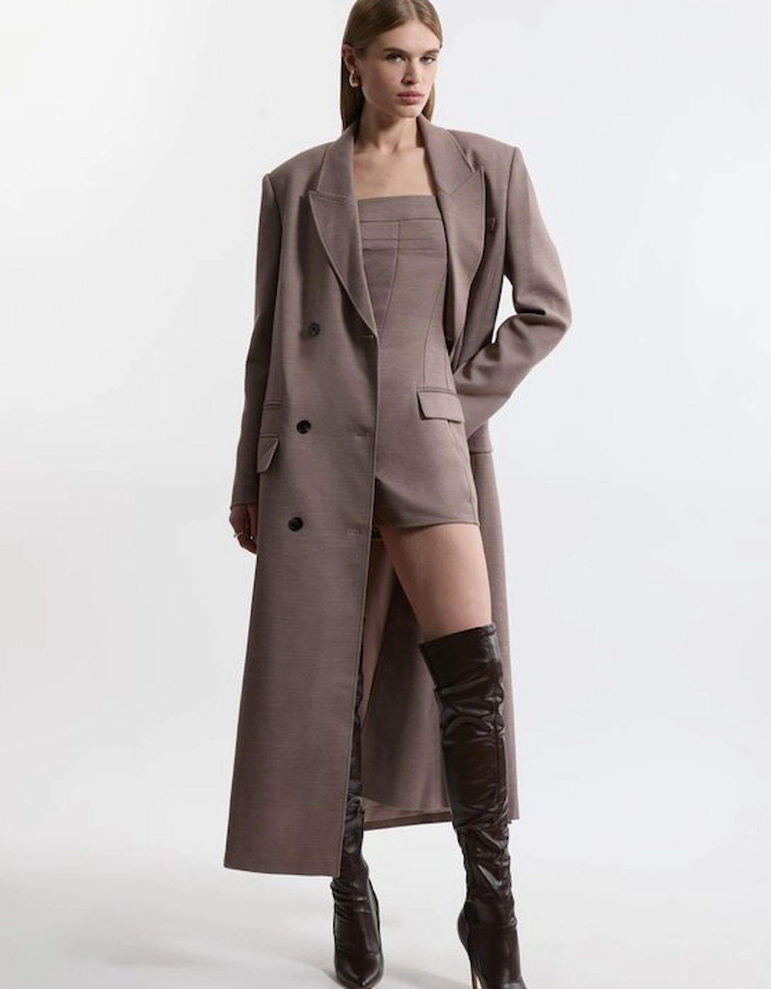Wool Blend Tailored Playsuit, 5 of 4