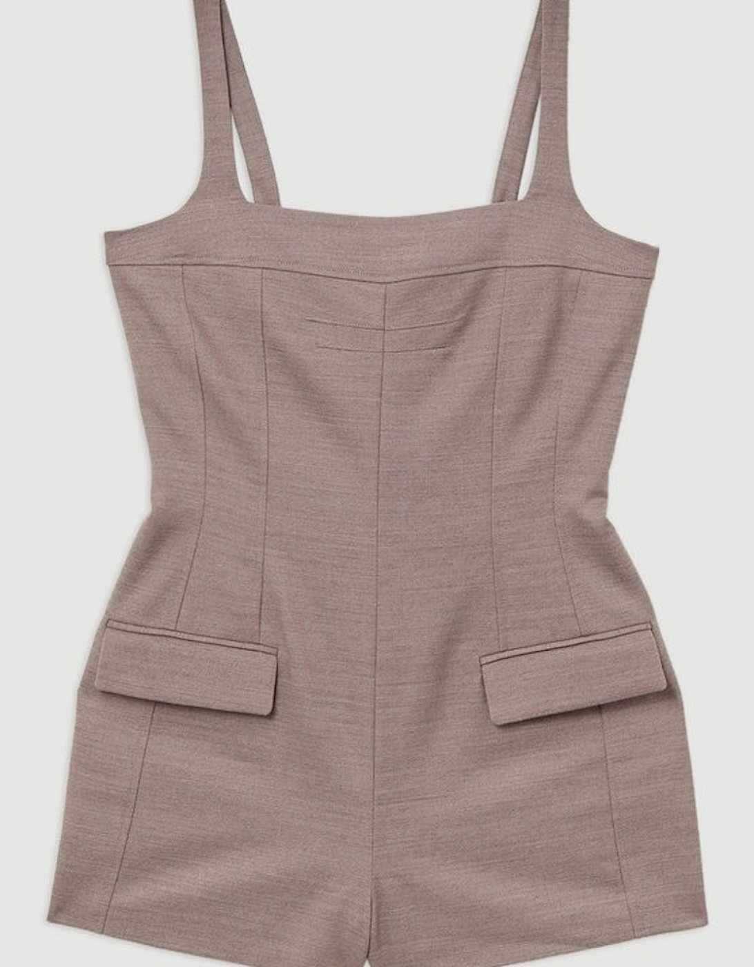 Wool Blend Tailored Playsuit