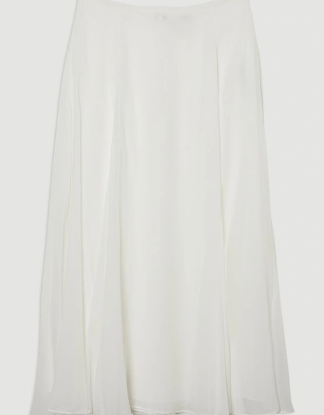Sheer Viscose Georgette Woven Maxi Skirt