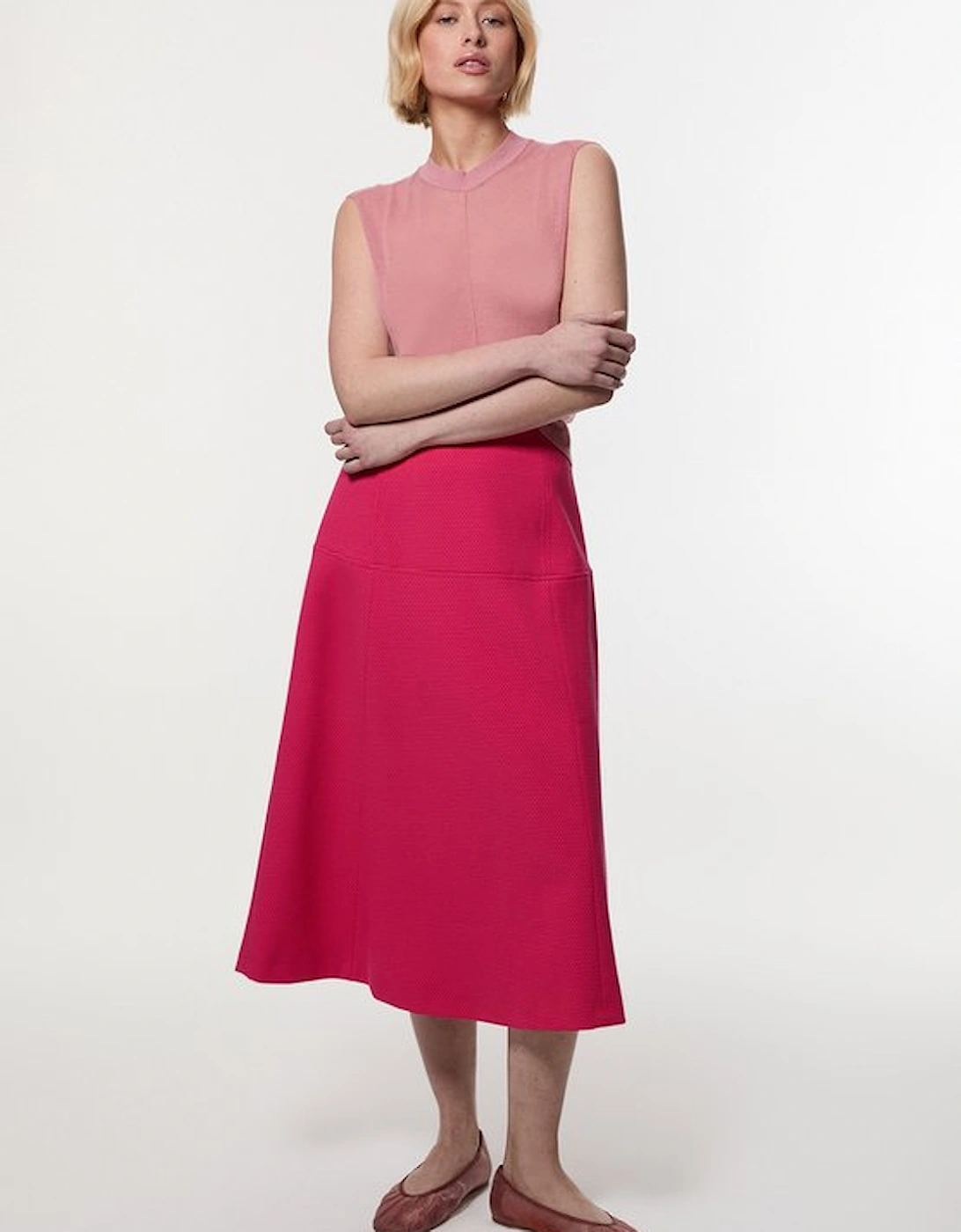 Tailored Textured Full Midi Skirt, 5 of 4