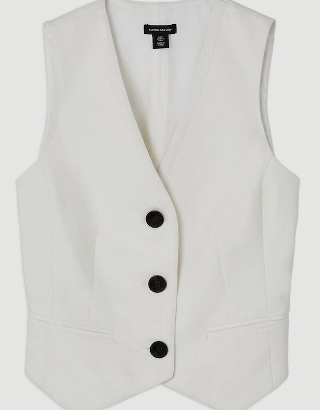 Clean Tailored Grosgrain Tipped Waistcoat