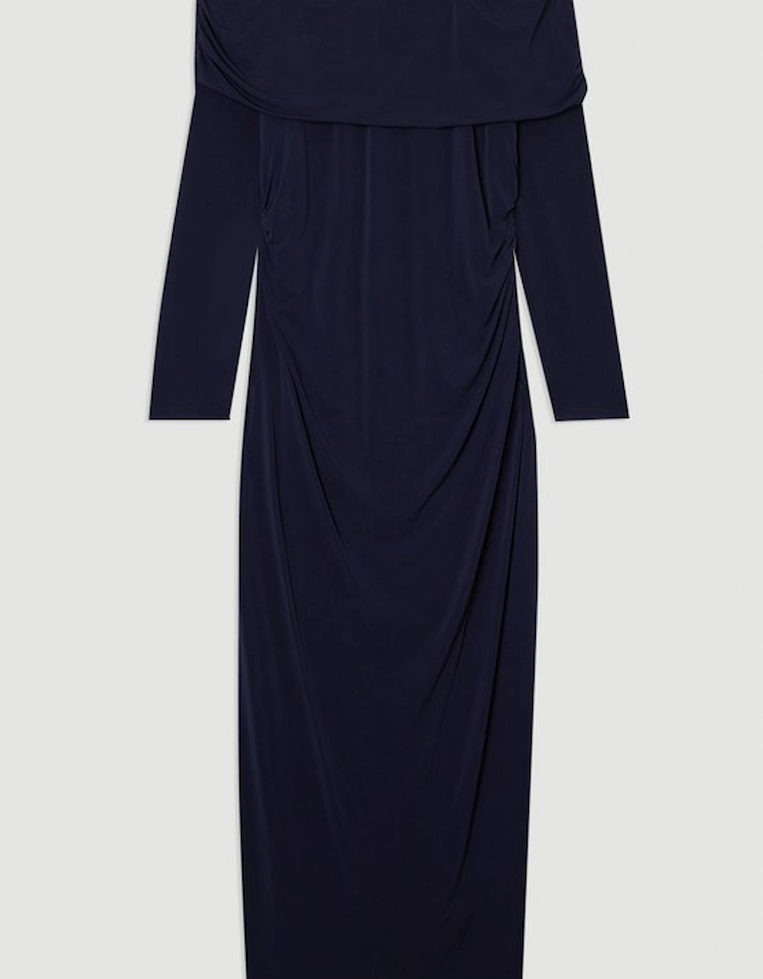 Plus Size Bardot Drapey Midi Dress