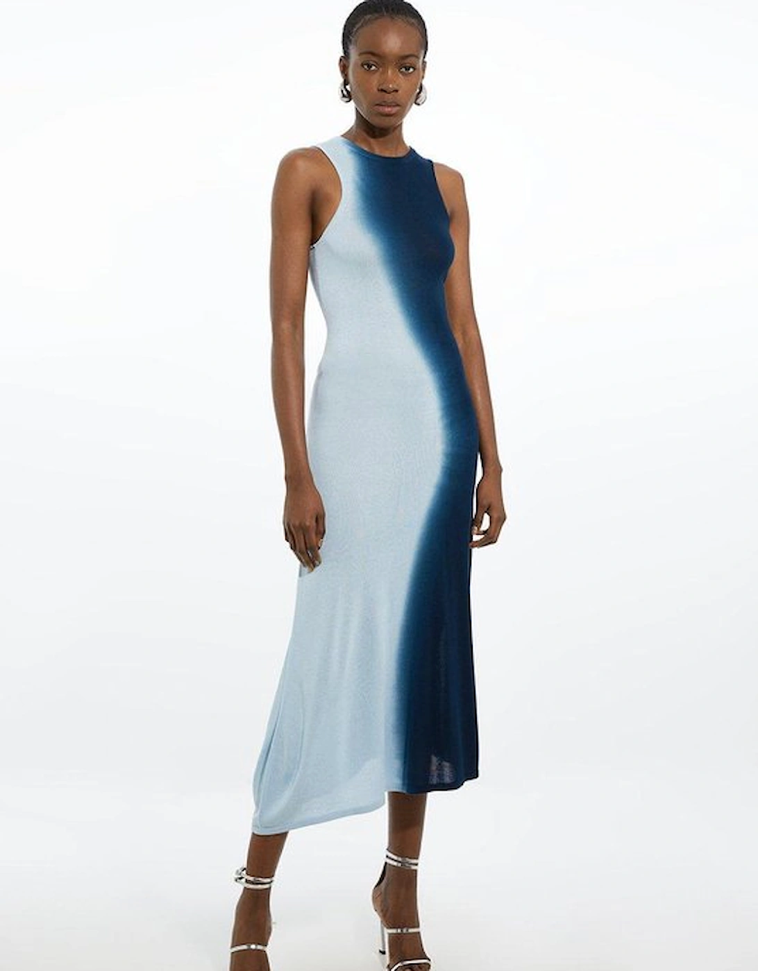Premium Viscose Knit Ombre Maxi Dress, 5 of 4