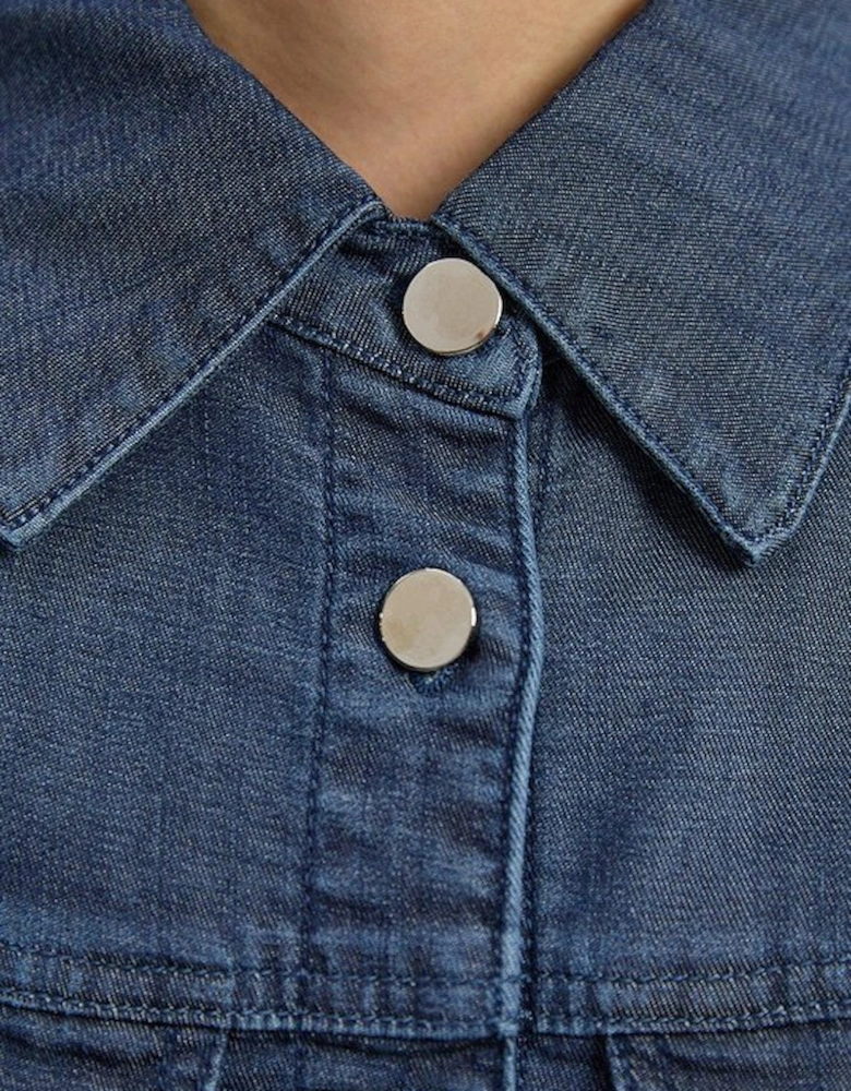 Chambray Stretch Denim Shirt