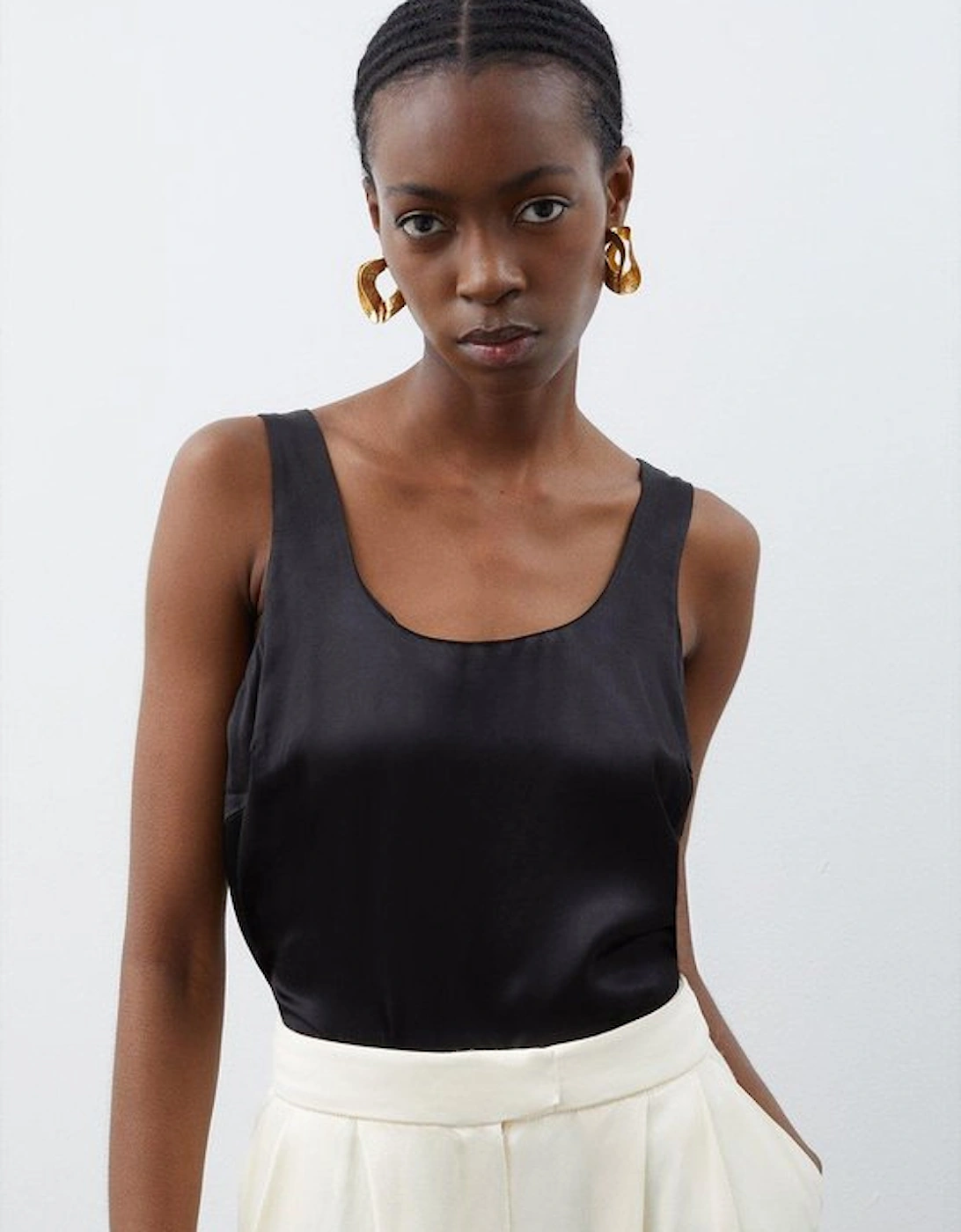 Premium Viscose Satin Woven Cami Top, 2 of 1