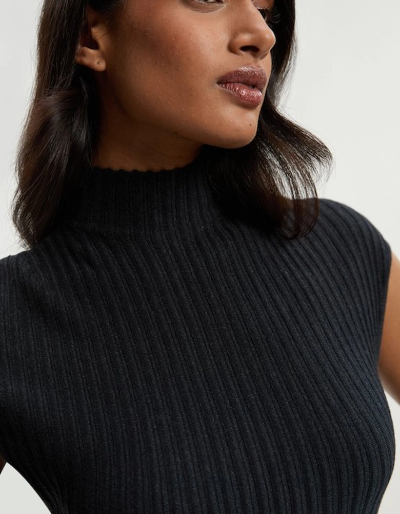 Dip Dye Detail Knitted Maxi Dress