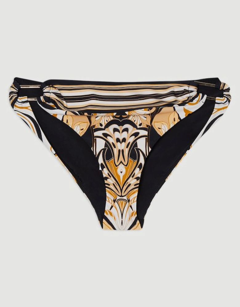 Abstract Print Bikini Bottoms