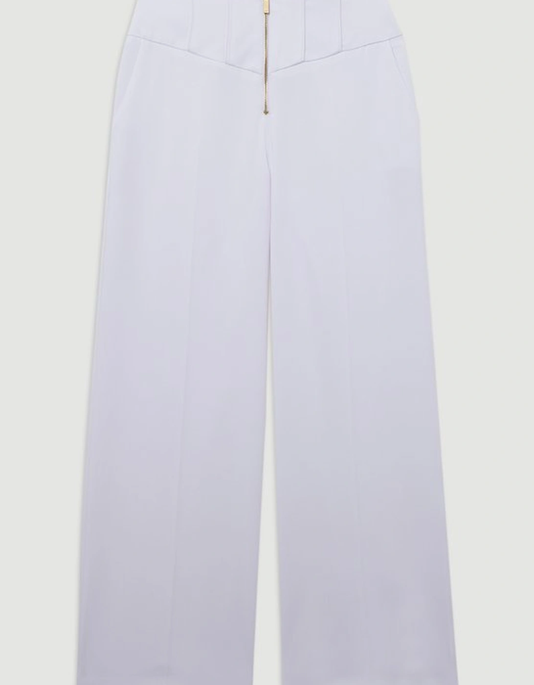 Tailored Stitch Detail Straight Leg Trouser