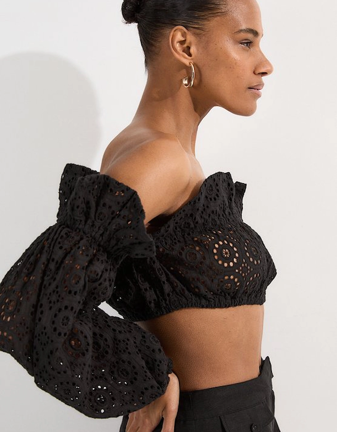 Beach Woven Bardot Beach Top