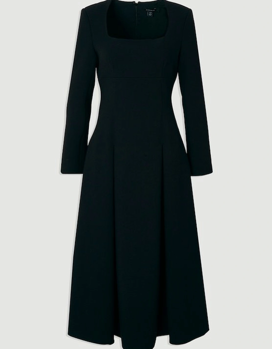 Compact Stretch Sweetheart Neckline Midi Dress