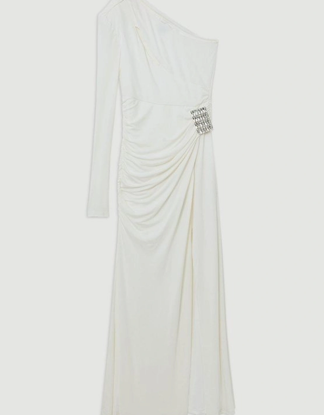 Premium Viscose Jersey Hardware Maxi Dress