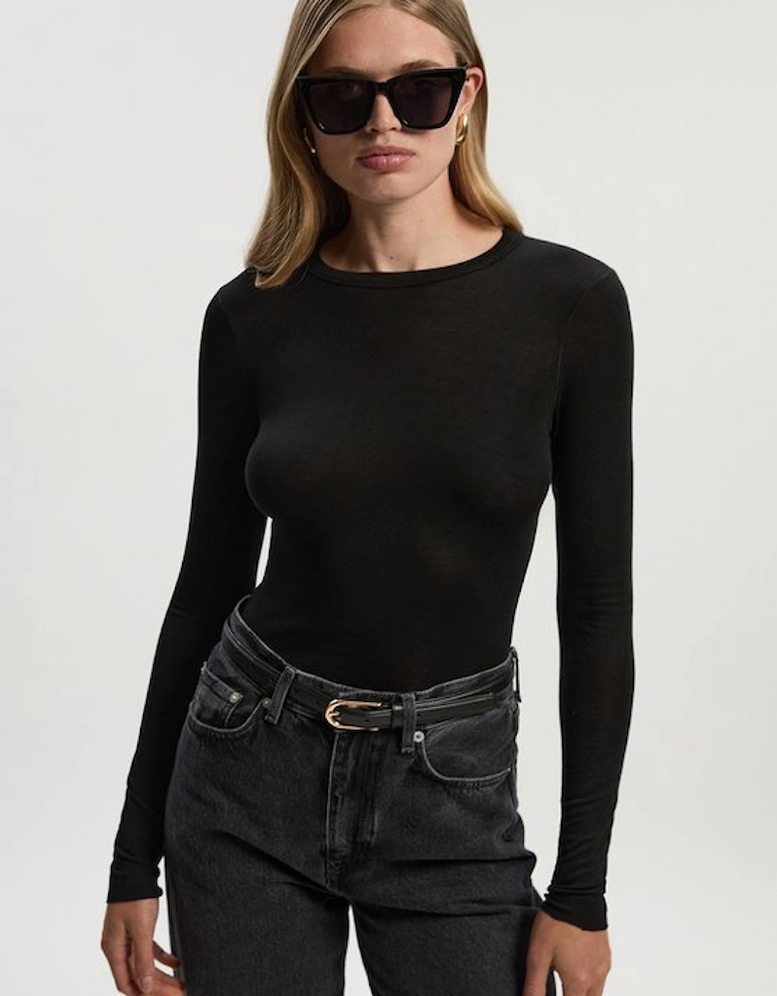 Wool Blend Crew Neck Long Sleeve Top, 2 of 1