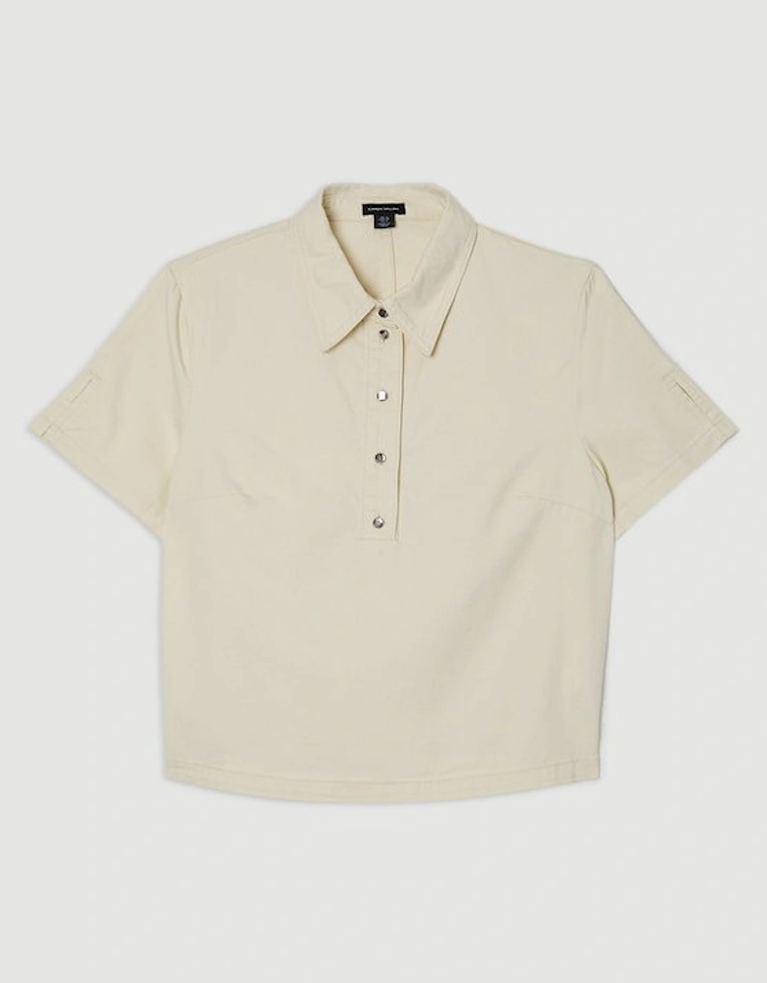Denim Short Sleeve Button Shirt