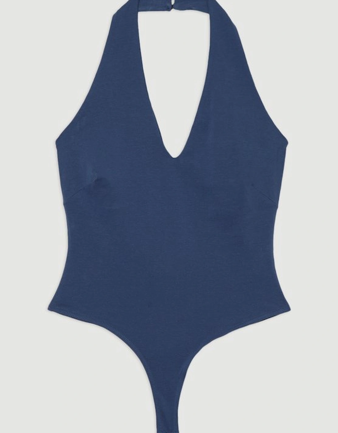 Stretch Cotton Jersey Halter Jersey Bodysuit