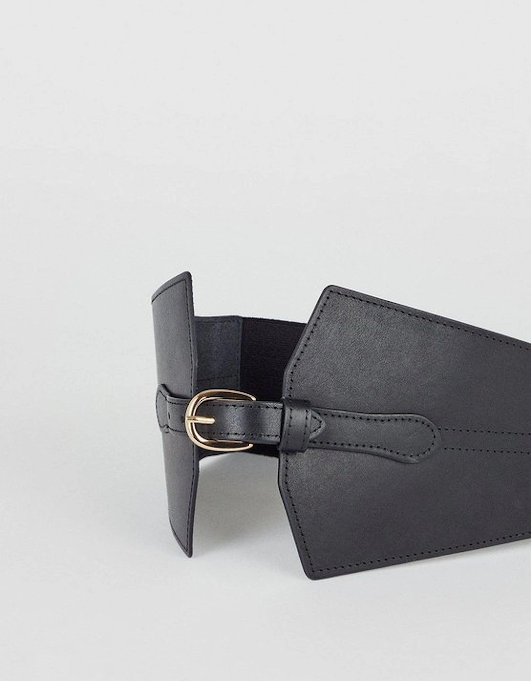 Leather Wide Waist Belt