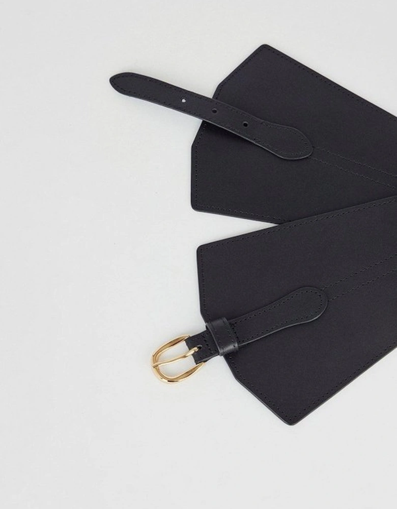 Leather Wide Waist Belt