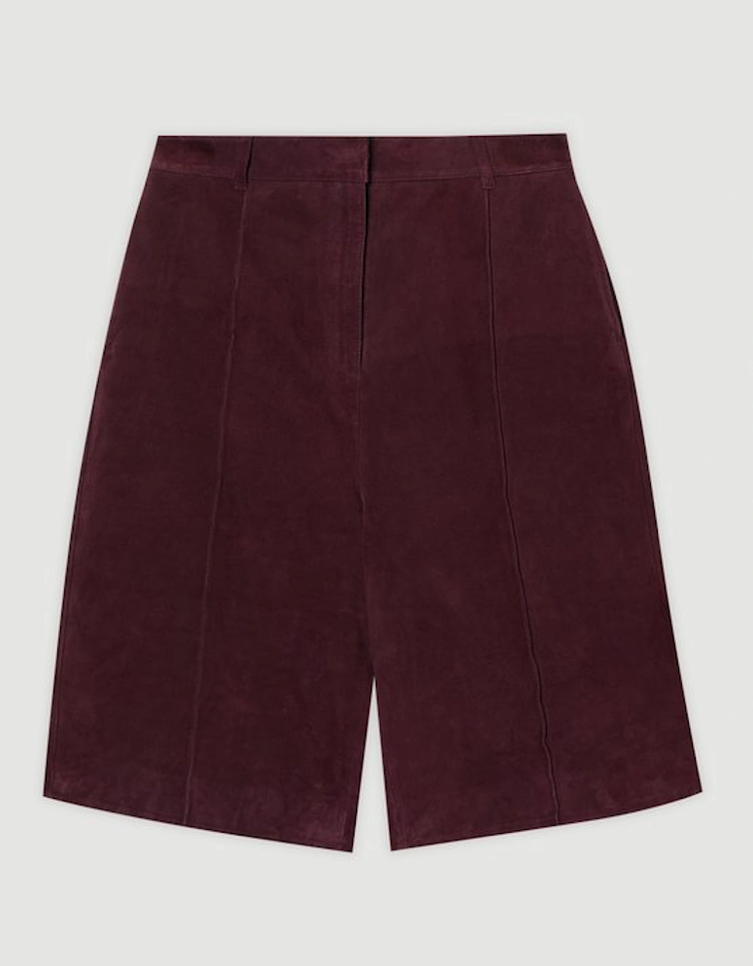 Suede Tailored Longline Short