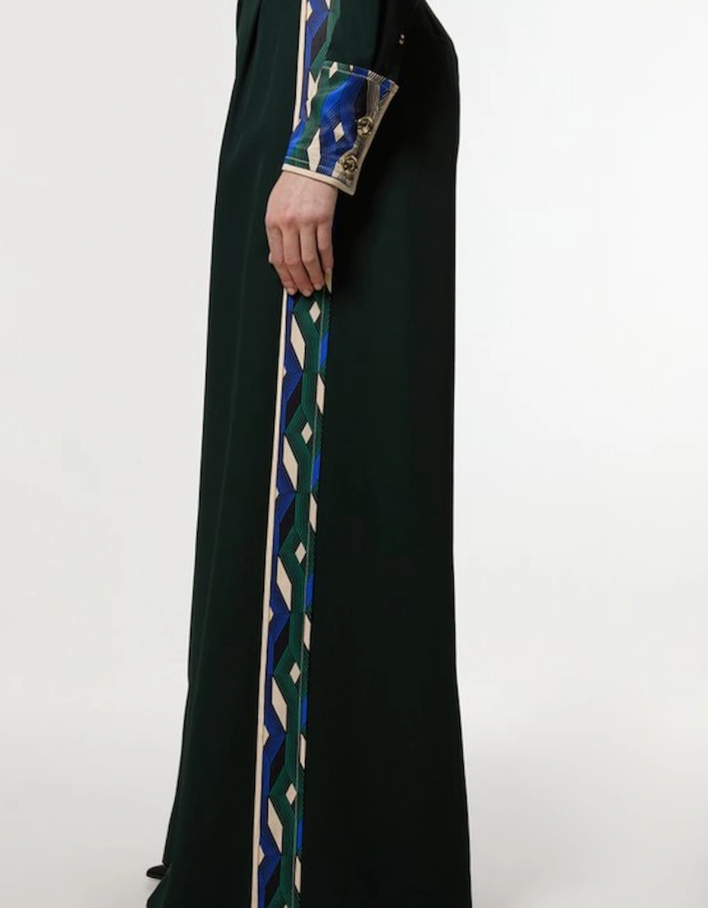Amelia Graham Printed Viscose Satin Hight Waist Trouser