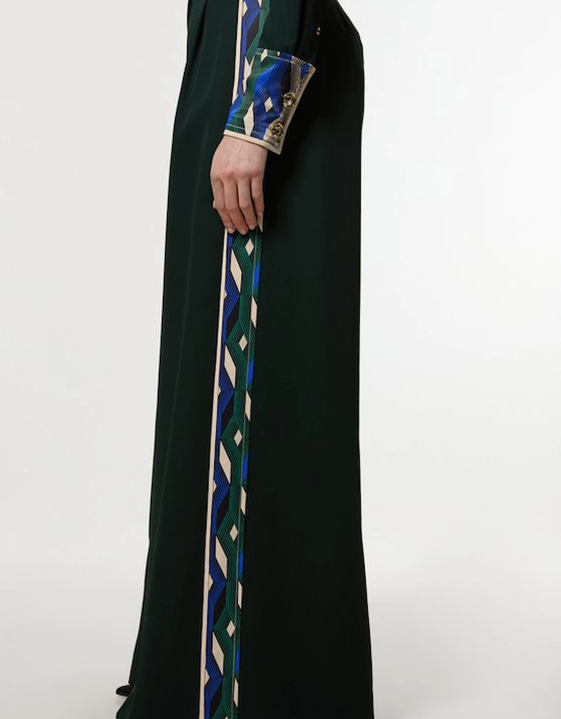 Amelia Graham Printed Viscose Satin Hight Waist Trouser