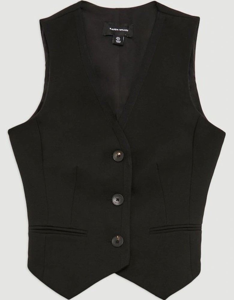 Tall Clean Tailored Grosgrain Tipped Waistcoat
