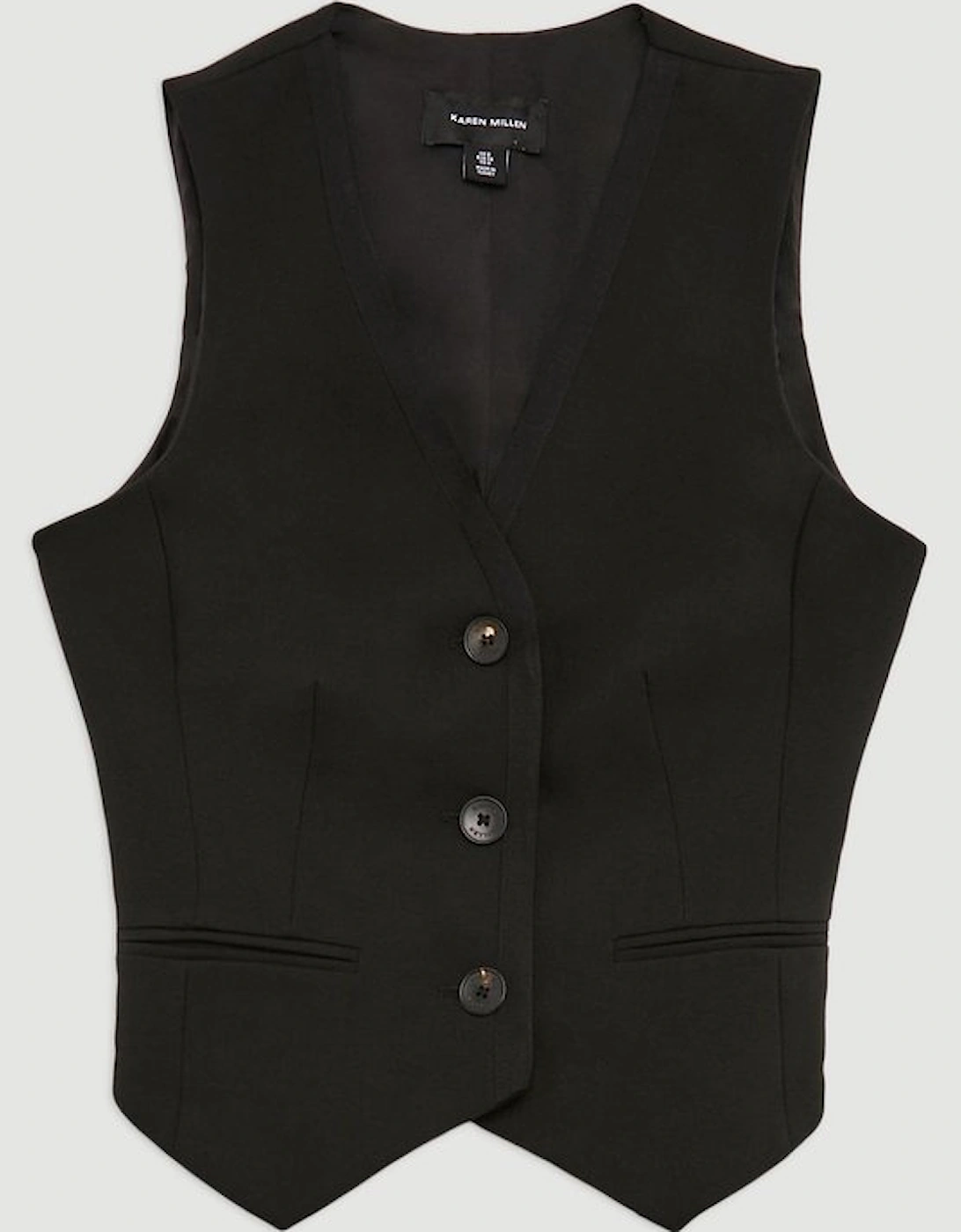 Tall Clean Tailored Grosgrain Tipped Waistcoat
