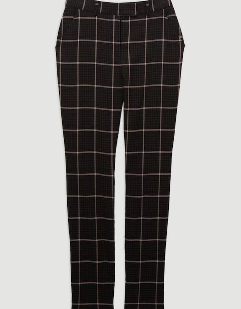 Tall Check Straight Leg Tailored Trouser