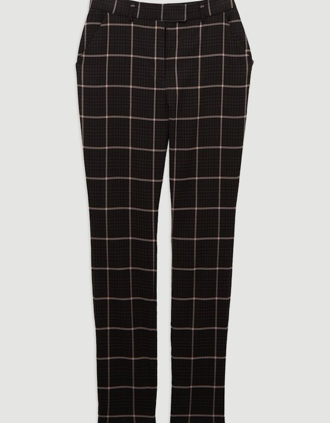 Tall Check Straight Leg Tailored Trouser