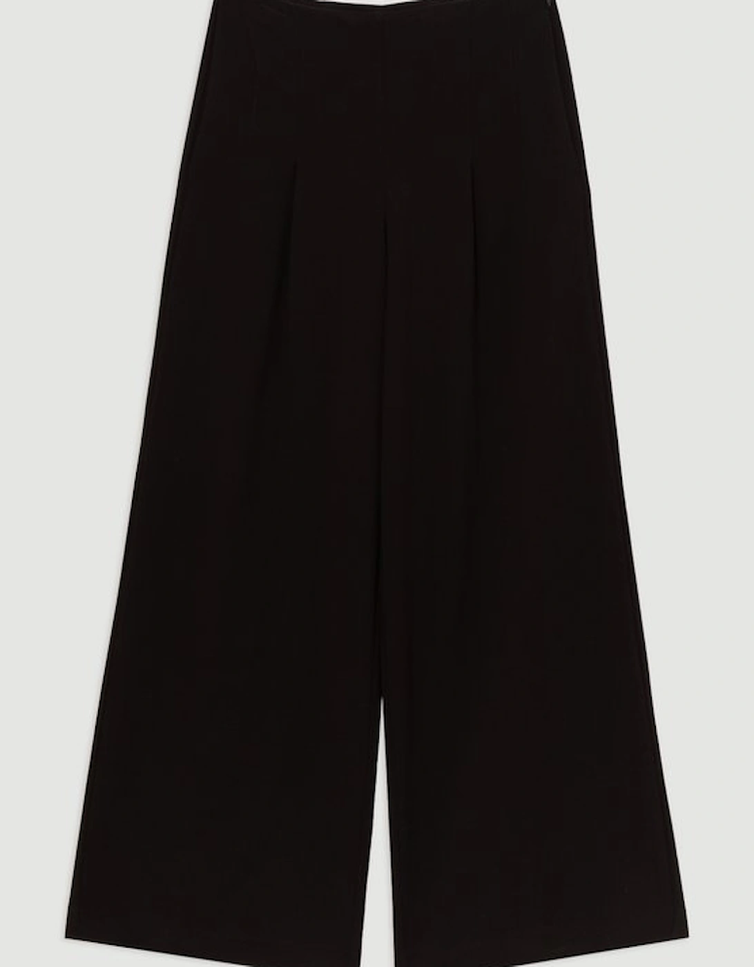 Compact Stretch Essential Wide Leg Tailored Trouser