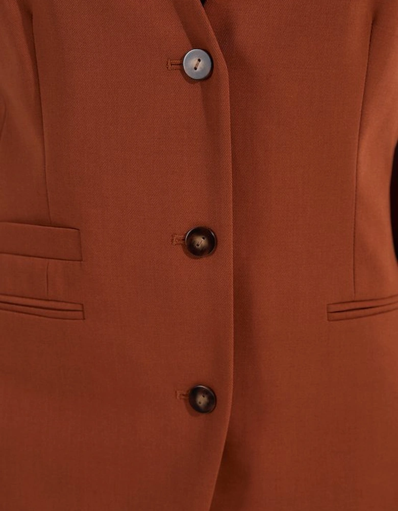 Tailored Twill Essential Single Breasted Waistcoat