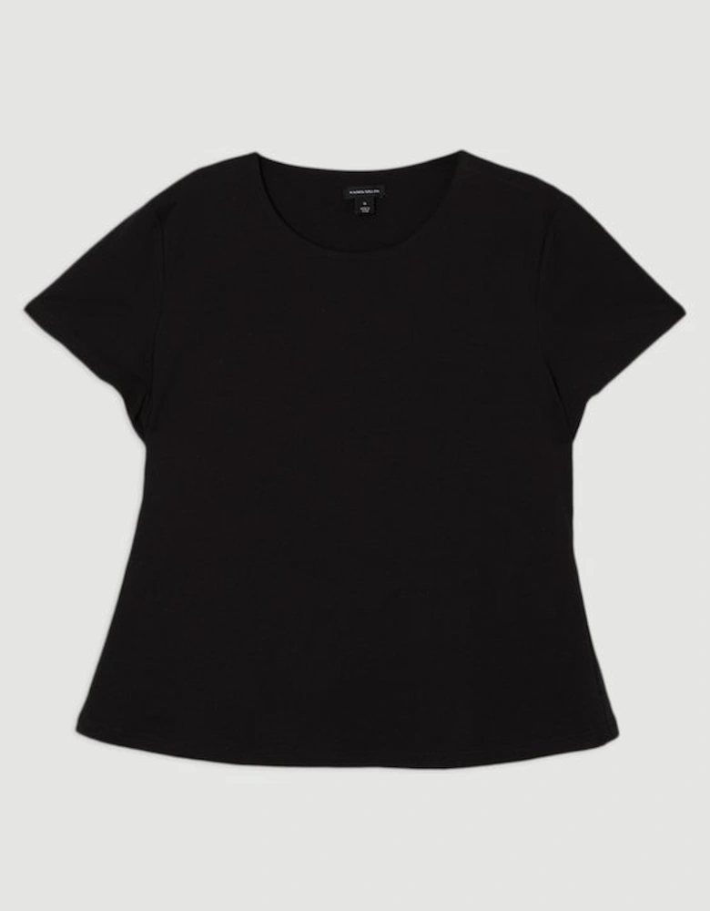 Plus Size Stretch Cotton T-Shirt