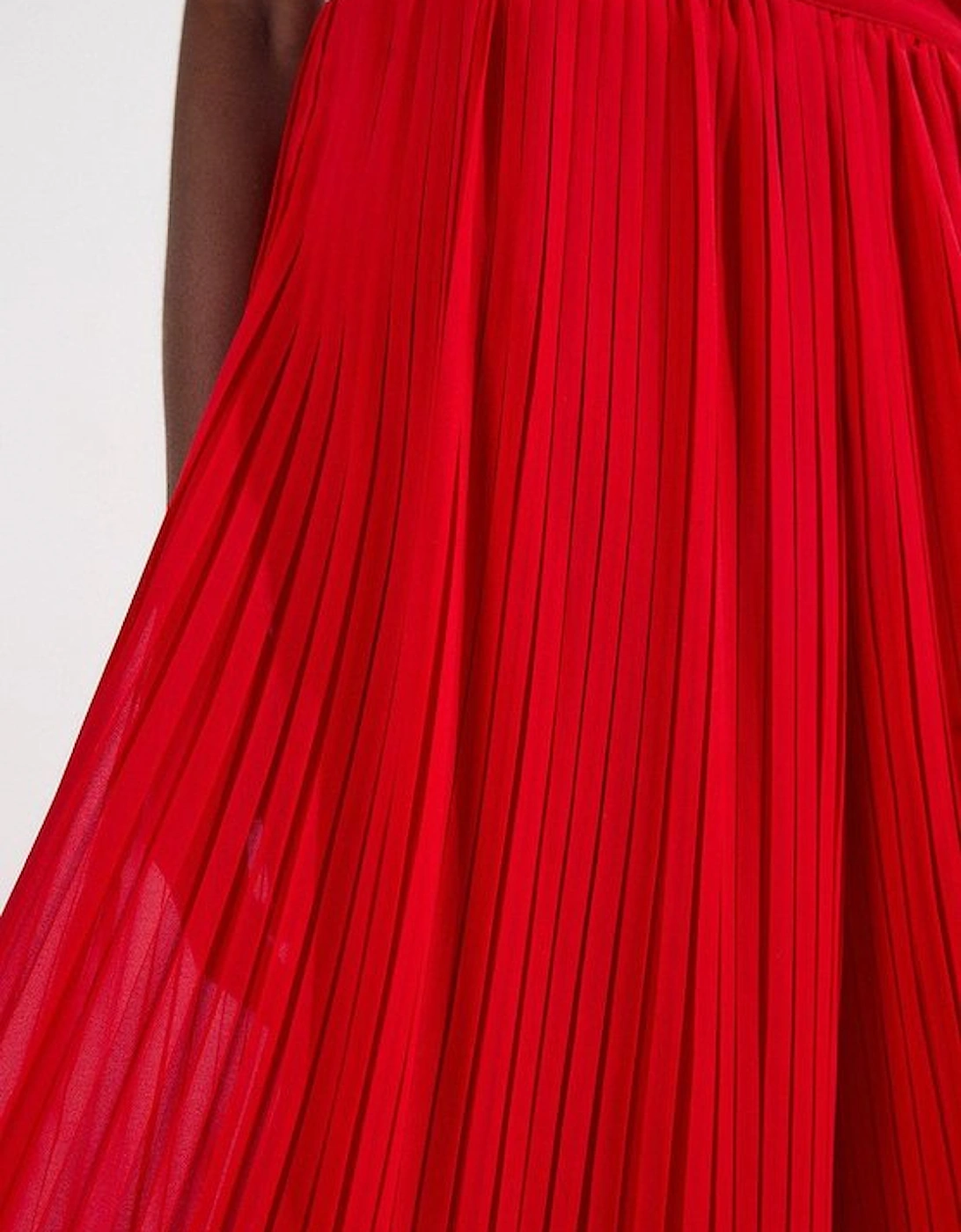Pleated Woven Wide Leg Trousers