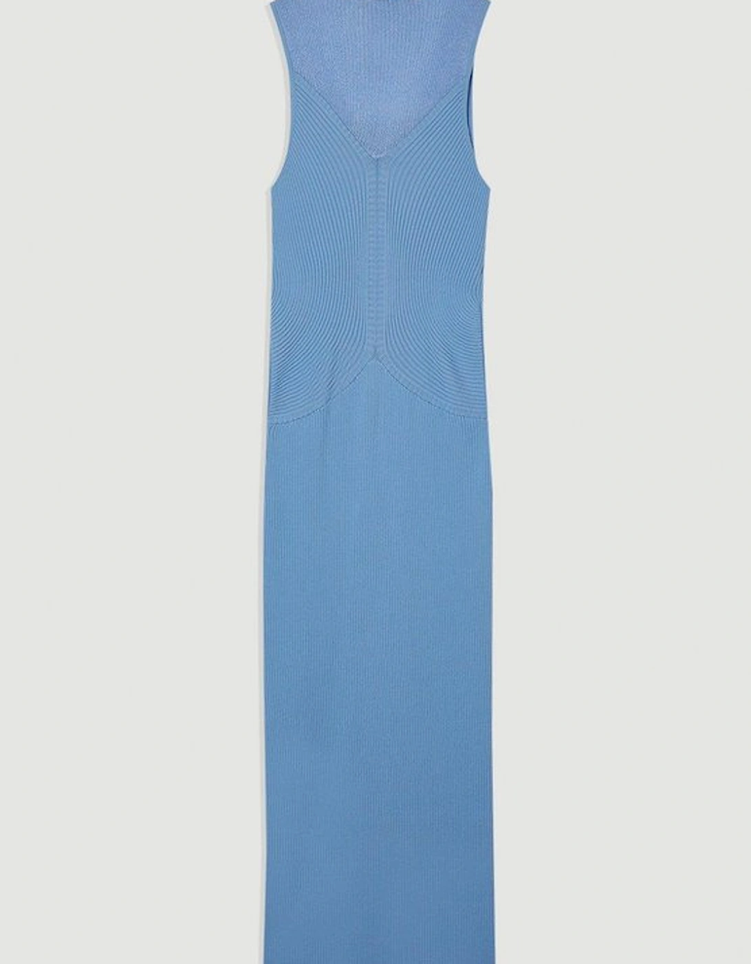 Sheer Yolk Knitted Midi Dress