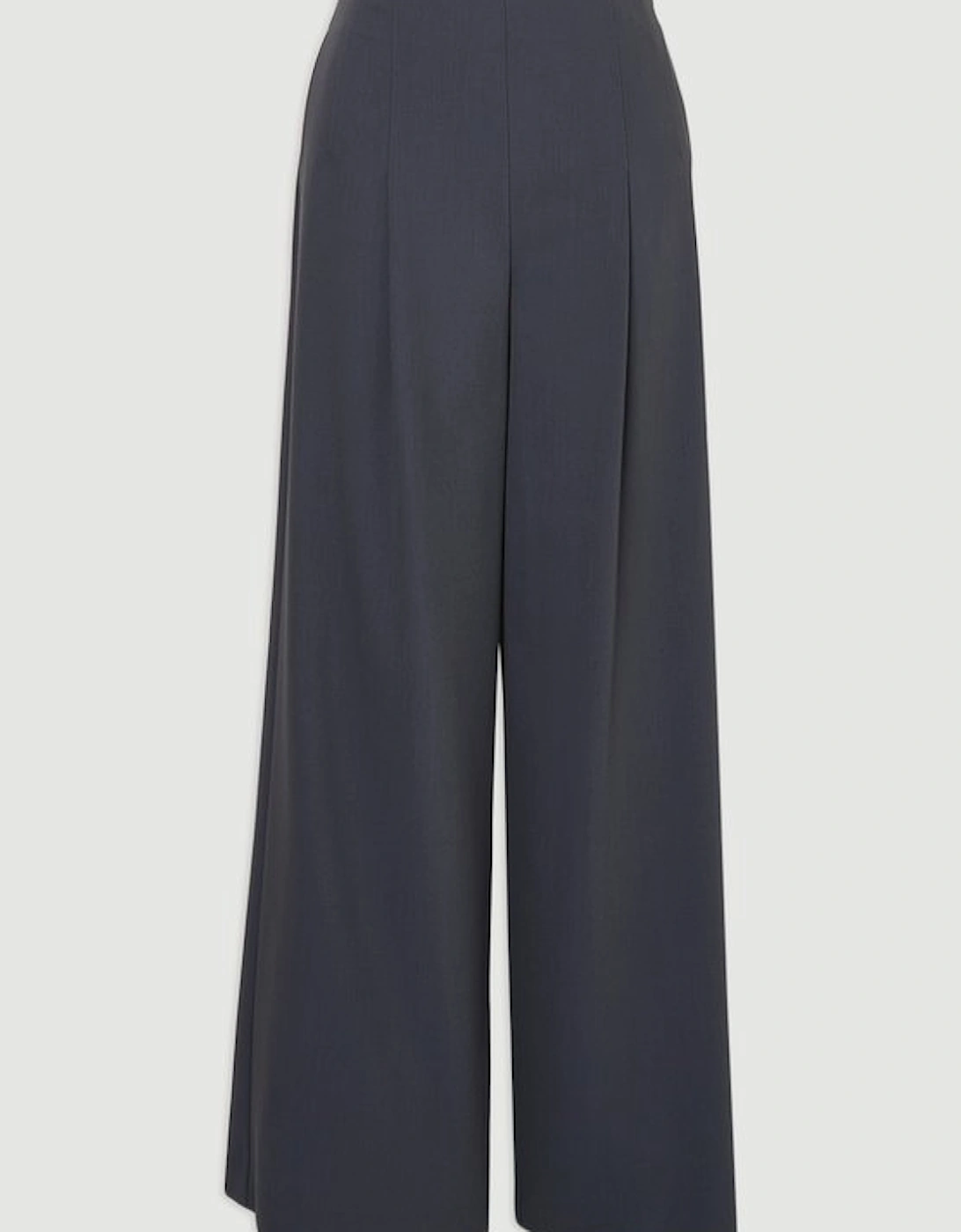 Tailored Twill Essential Wide Leg Trouser