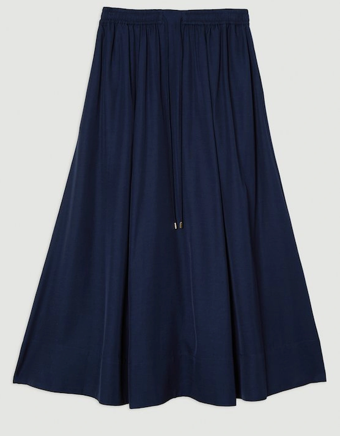 Premium Viscose Linen Tie Waist Woven Skirt
