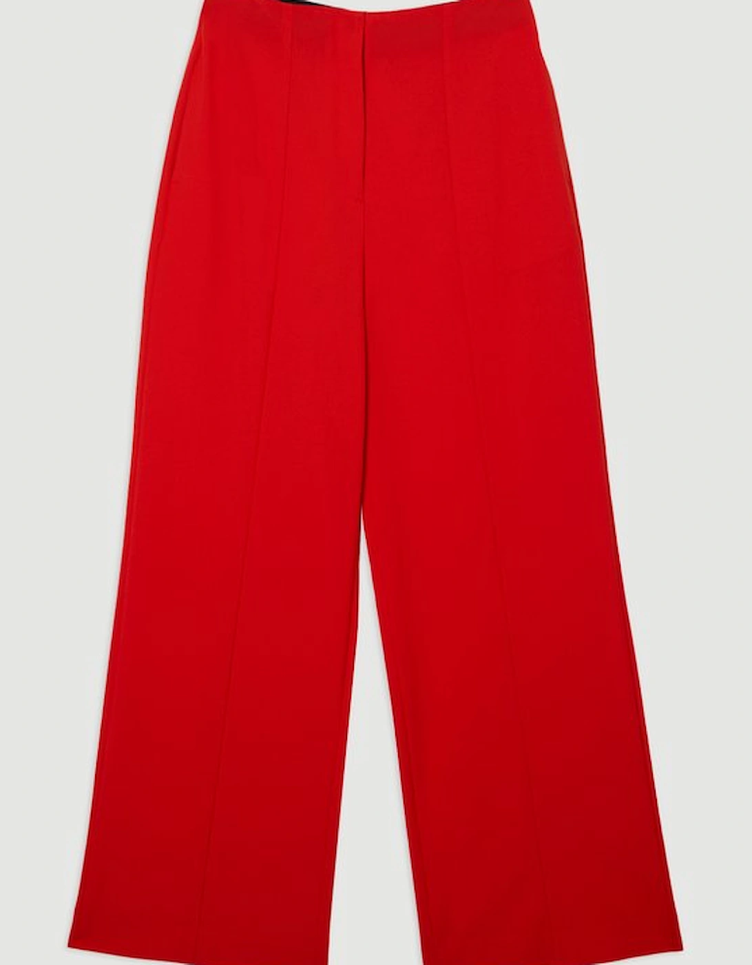 Tailored Drape High Waist Wide Leg Trousers
