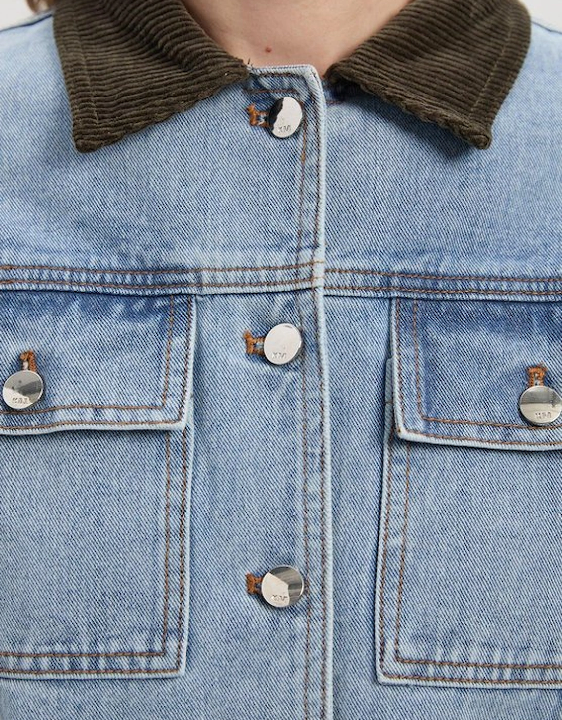 Denim and Cord Mix Jacket
